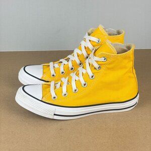Converse Chuck Taylor All Star High Top Canvas Sneakers Womens 7 Yellow White